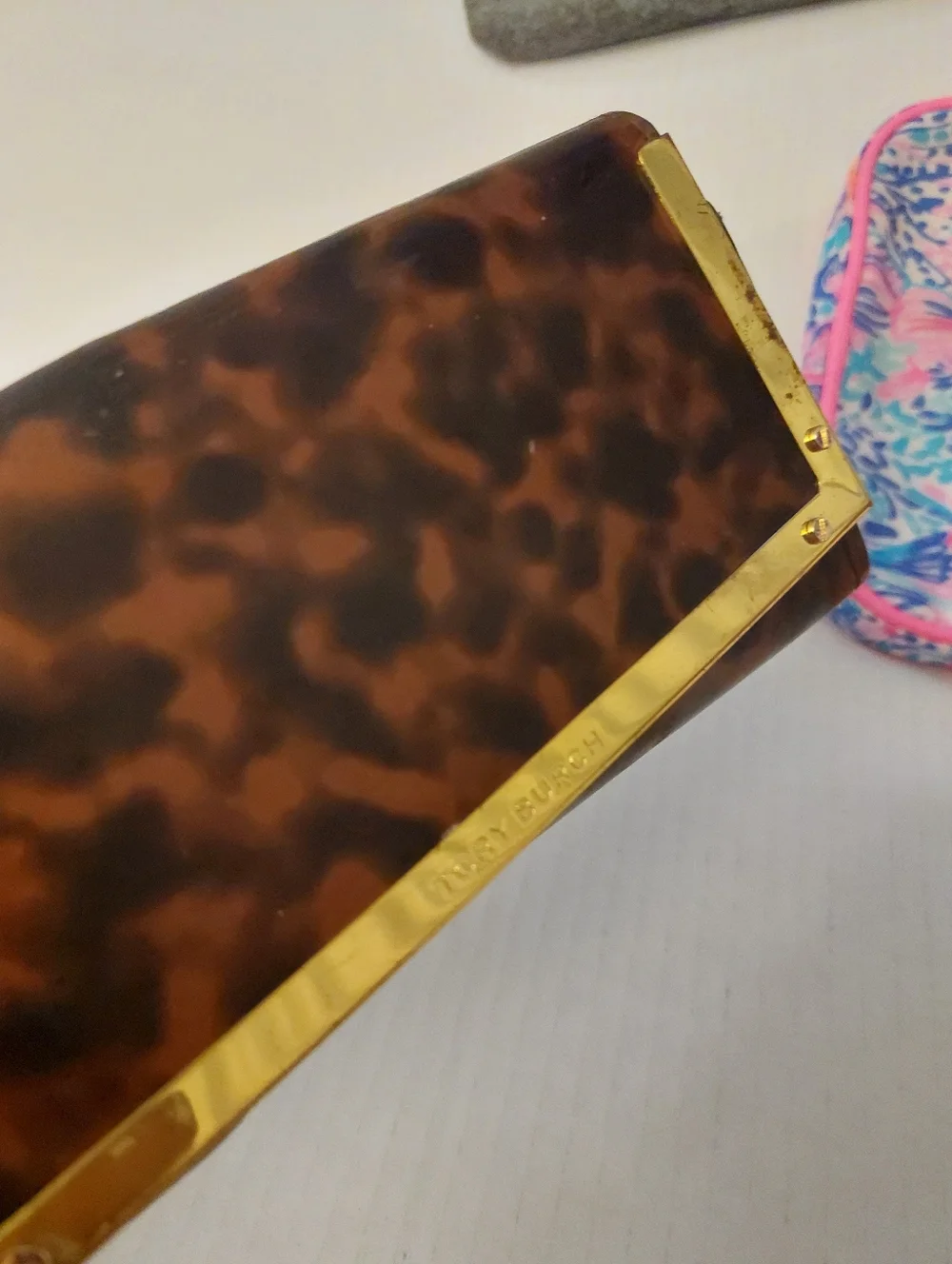 Tory Burch Sunglass CASE Plus Lilly Pulitzer Skip Hop Bag Clutch